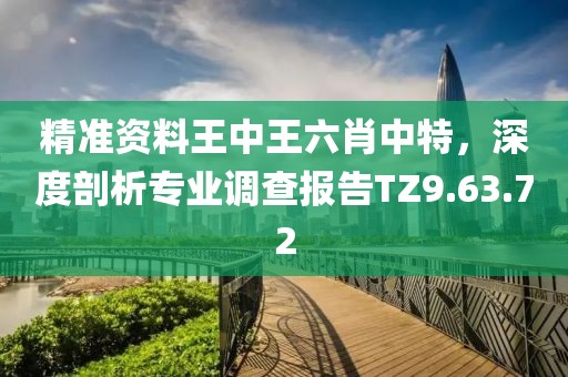 精準(zhǔn)資料王中王六肖中特，深度剖析專業(yè)調(diào)查報告TZ9.63.72
