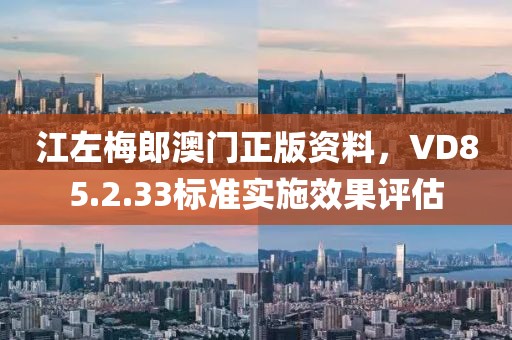江左梅郎澳門正版資料，VD85.2.33標(biāo)準(zhǔn)實(shí)施效果評(píng)估