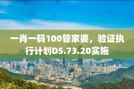 一肖一碼100管家婆，驗(yàn)證執(zhí)行計(jì)劃D5.73.20實(shí)施