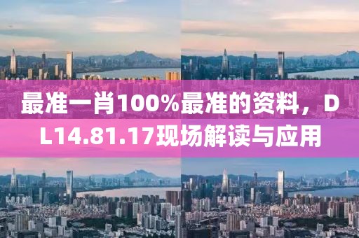 最準(zhǔn)一肖100%最準(zhǔn)的資料，DL14.81.17現(xiàn)場解讀與應(yīng)用