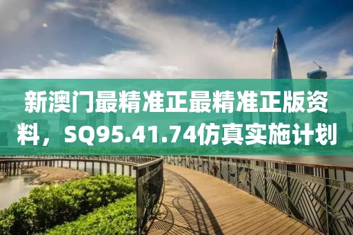 新澳門最精準(zhǔn)正最精準(zhǔn)正版資料，SQ95.41.74仿真實施計劃