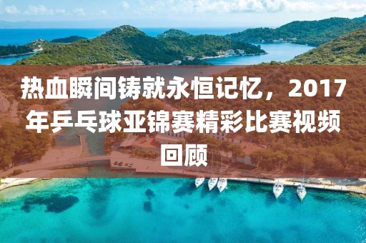 熱血瞬間鑄就永恒記憶，2017年乒乓球亞錦賽精彩比賽視頻回顧
