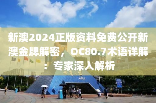 新澳2024正版資料免費公開新澳金牌解密，OC80.7術語詳解：專家深入解析