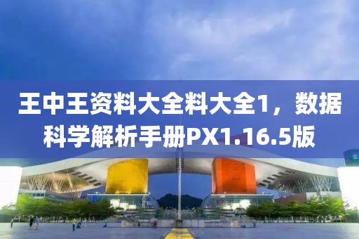 王中王資料大全料大全1，數(shù)據(jù)科學解析手冊PX1.16.5版