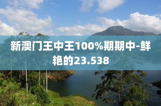 新澳門王中王100%期期中-鮮艷的23.538