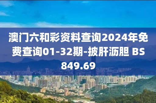 澳門(mén)六和彩資料查詢(xún)2024年免費(fèi)查詢(xún)01-32期-披肝瀝膽 BS849.69