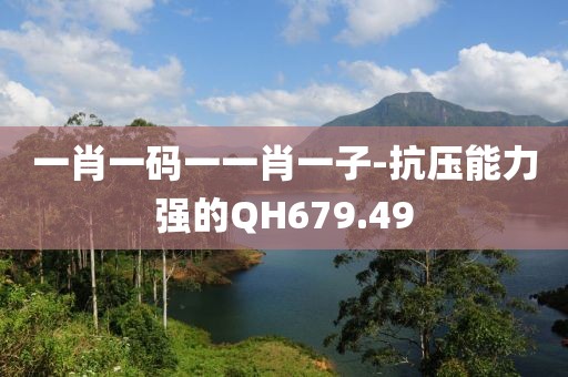 一肖一碼一一肖一子-抗壓能力強的QH679.49