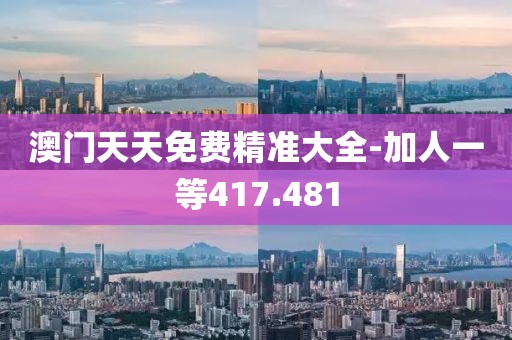澳門天天免費精準大全-加人一等417.481