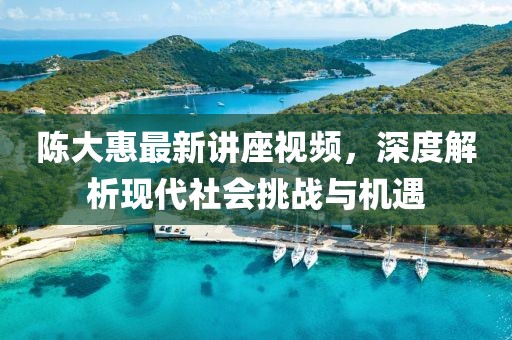 陳大惠最新講座視頻，深度解析現(xiàn)代社會(huì)挑戰(zhàn)與機(jī)遇