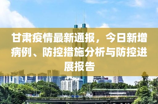 甘肅疫情最新通報，今日新增病例、防控措施分析與防控進展報告